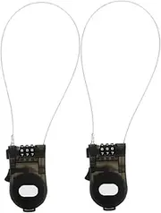 OSOLADY 2pcs Retractable Wire Lock Suitcase TSA Approved Lock Travel Security Cable Lock
