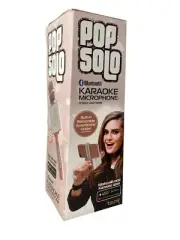 Tzumi PopSolo Bluetooth Karaoke Microphone 2 In 1 Wireless Speaker Rose Gold NEW