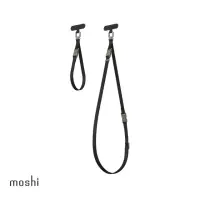 在飛比找momo購物網優惠-【moshi】2-in-1 二合一背帶/手腕帶 - 午夜黑