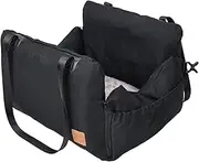 Dog Car Seat - Breathable Travel Back Seat Bed | Carrier Cat Bed, Puppy Side Zipper for Easy Access, Travel Vacation Companion