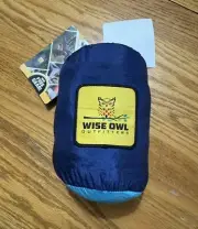 Wise Owl Outfitters Portable Camping Hammock W/ Tree Strap, New