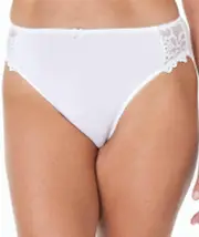 Fayreform Coral High Cut Brief - White S (AU10) F14-8030 Knickers Underwear Panties - Afterpay Available