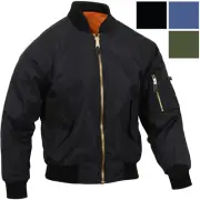 Lightweight MA1 Flight Jacket, Enhanced Nylon Military Bomber Air Force Coat