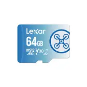 Lexar FLY microSDXC 64GB 160MB/s V30 A2 UHS-I U3 Memory Card for Drones