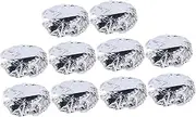 Beavorty Hairdressing Cap Heat Insulation Aluminum Foil Hair Cap Elastic Edge for Head Sizes