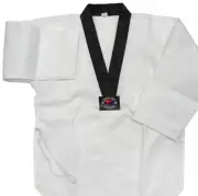 JACQUARD FABRIC DELUXE BLACK V-NECK UNIFORM