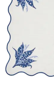 [Moda Domus] Set-of-Four Lily of the Valley Emboirdered-Linen Placemats
