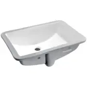 ANZZI Bathroom Sink Basin 8.5:" Ceramic Undermount White
