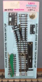 Atlas HO Scale Left Hand Remote Switch Nickel Silver #850