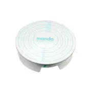 Mondo Plastic 30.3cm Cake Decorating Turntable Holder w/ Brake Stand Round White
