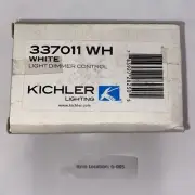 KICHLER LIGHT DIMMER CONTROL 337011 WH WHITE