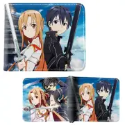 Sword Art Online Bi-Fold Wallet - ASUNA & KIRITO New (Kazuto Yuuki SAO Billfold)