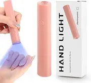 KEWUZY U V Lamp for Gel Nails, Rechargeable, Mini U V Nail Dryer, Rechargeable Mini UV Lamp Nails, LED Nail Lamp, Nail Dryer Nails for Nail Polish, Builder Gel, Nail Tips, Gifts (Pink)