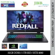 ACER NITRO 17.3" 165Hz, AMD Ryzen 7 8845HS, 32GB DDR5, 1TB SSD, RTX 4060