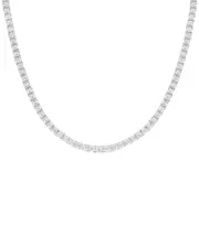 Diana M. 14K 27.42 ct. tw. Lab-Grown Diamond Tennis Necklace