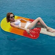 Swim Ring Inflatable Pool Toys Three-Color Transparent Popsicle Floating Row Water Inflatable Floating Bed Swimming Ring Adult Water Toys Swimming Lounge Chairs LWX
