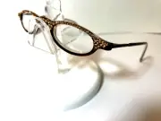 NEW JIMMY CRYSTAL WOMENS READING GLASSES 314 BROWN 3.75