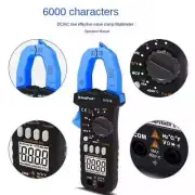 8.14" H701A Counts Digital Clamp Meter with Bluetooth for AC DC Amp Volt Ohm NCV