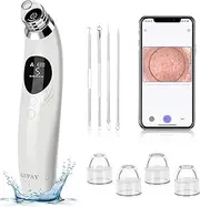 GUPAY Pore Vacuum Cleaner With Camera 1080P Facial Skin Cleaner Electric Comedone Extractor 4 Probes 5 Levels USB Rechargeable Blackhead Vacuum Kit for Facial Skin Care