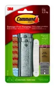 3M 243239 Command Picture Hangers Hooks44; Pack of 3