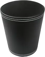 FytStycale PU Leather Material Paper Recycling Bin, Black