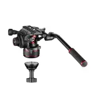 Manfrotto 608 Nitrotech Fluid Video Head and 536 Carbon Fiber Single Legs Tripod