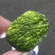 42Ct Moldavite Genuine Raw Moldavite Crystal from Czech Republic PICcertificate