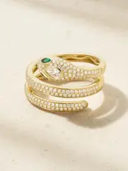[Anita Ko] Anita Ko - 18-karat Gold, Diamond And Emerald Ring - 7 7 Gold