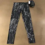 Buffalo David Bitton Women's Size Medium Black Snake Print Athletic Leggings NWT