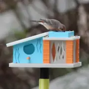 Retro Mid Century Modern Bird House The Addison | 3d Printed| 1960s Architecture