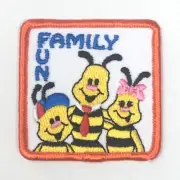 PATCH GSA Girl Scouts Family Fun Bees Yellow Black Bow Tie Hat