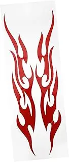 iplusmile Car Flame Stickers Motorbike Decal Red Fire Stickers Decorative Vehicle Decals Self-Adhesive