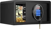 1.2 Cu Ft Fireproof Safe Box, Anti-Theft Hotel Safe with Combination Lock, Hidde