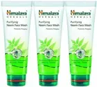 3 X 100ML NEEM FACE WASH - HERBAL-HIMALAYA-SKIN-TUMERIC-NATURAL- PURIFYING