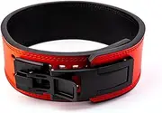 Weight Lifting Belt for Men, Weight Lifting Belt for Women, Fastening Lever Buckle, Stable Support, Freely Adjustable Fitness Belt for Men Women.(Red,L)
