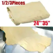 Natural Chamois Leather Car Drying Towel Shammy Cleaning Cloth Absorbent 24"*35"