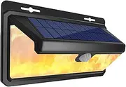 Outdoor Solar Wall Light Waterproof - Garden Lights LED Motion Sensor Security Lights 270°Wide Angle Illumination 3 Modes Automatic Cordless for Outside Yard Garage Backyards Decking Patio Porch