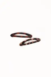 [PUP38] Blakely Hairclip Set - Tort Brown