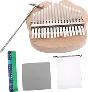 Kisangel 1 Set 17 Thumb Finger Musical Instruments 17 Key Musical Instruments Beginners Small 17 Key Stainless Steel