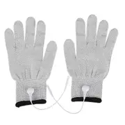 1 Pair Tens Machine Conductive Electrode Massage Gloves Electrotherapy Lead Wires (M)