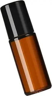 1PCS 30ml Glass Rollerball Deodorant Amber Roll on Bottles Dispenser Roller Vials Refillable Roller Ball Container for Oil Perfume