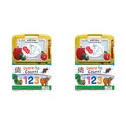 2x Eric Carle Learning Series Kids/Children Magnetic Drawing Pad w/ Book 3y+