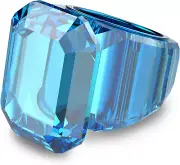 SWAROVSKI Lucent Cocktail Ring Jewelry Collection, Blue Crystal, Pink Crystal