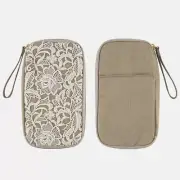 Hobonichi Small Drawer Pouch Flower Lace Linen Beige / White New