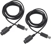 Coolayoung Pack of 2 Controller Extension Cable, 6tf/1.8m Extender Cord for Nintendo Wii Gamecube GCN