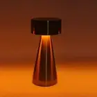 JY (Silver)LED Portable Metal Table Lamp With Touch Sensor 3 Color Stepless