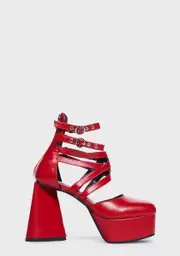 [Lamoda] Red Love Language Platform Heels