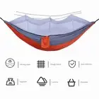 260*140cm Orange Grey Quick Opening Mosquito Net Hammock Outdoor Camping 210 WA