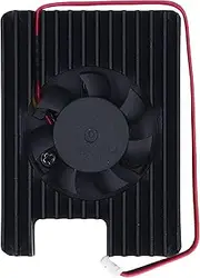 CM5 PWM Fan, Aluminum Alloy Cooling Fan for Compute Module 5 CM5 - PWM Speed Adjustable Heatsink with Thermal Tapes, 5V Low Noise Cooler for Compact Setups