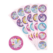 50 Unicorn stickers Party favors magical Birthday Party Favor fairytale #2